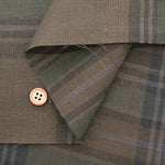 Linen Overdyed Fabric - Check - nomura tailor