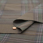 Linen Overdyed Fabric - Check - nomura tailor