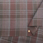 Linen Overdyed Fabric - Check - nomura tailor
