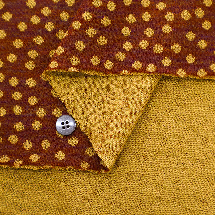 R/W Knit Jacquard Fabric - Dot - nomura tailor