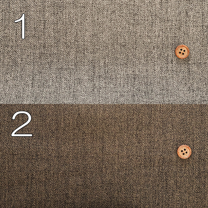 2way Stretch Wool-like Mixed Tweed Fabric - Plain - nomura tailor