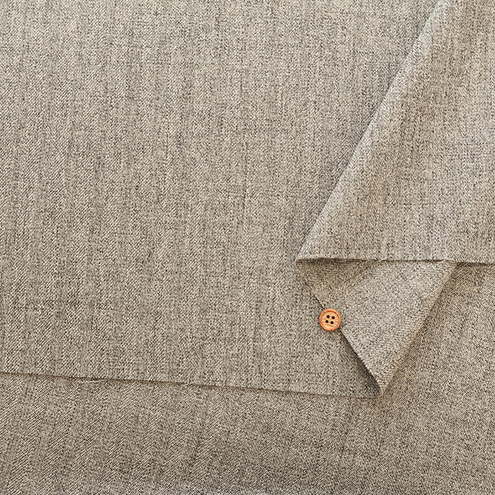 2way Stretch Wool-like Mixed Tweed Fabric - Plain - nomura tailor