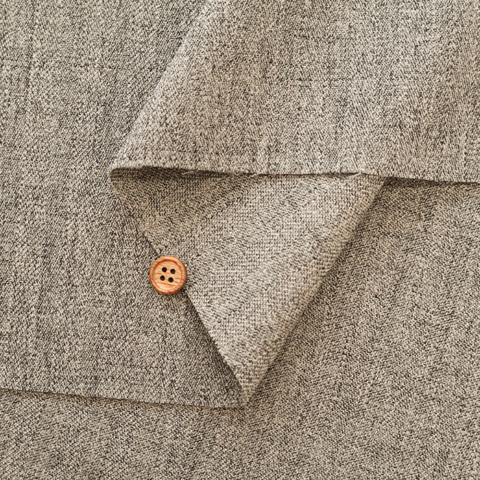2way Stretch Wool-like Mixed Tweed Fabric - Plain - nomura tailor