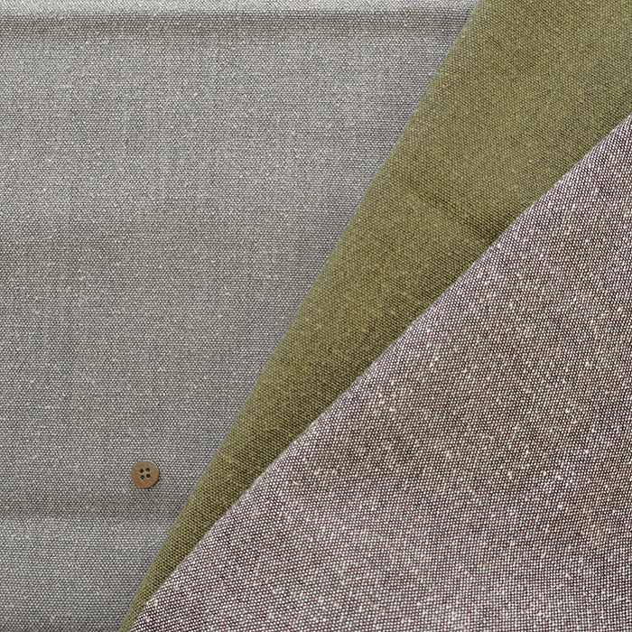 Wool Cotton Napped Tweed Fabric- Plain - nomura tailor