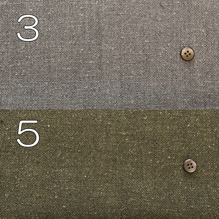 Wool Cotton Napped Tweed Fabric- Plain - nomura tailor