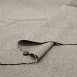 Wool Cotton Napped Tweed Fabric- Plain - nomura tailor
