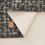Nylon Brushed-Back Tweed-Style Knit Print Fabric - nomura tailor