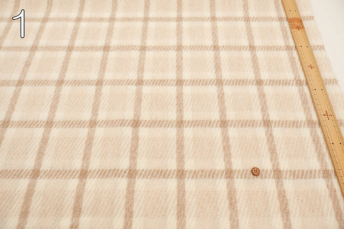 Wool Check Fabric - nomura tailor