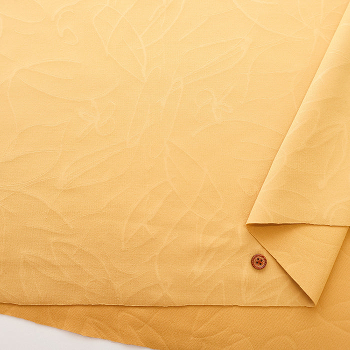 Polyester Embossed Stretch Fabric - Line Flower - nomura tailor