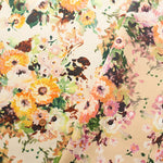 Cotton Stretch Print Fabric - Flower - nomura tailor