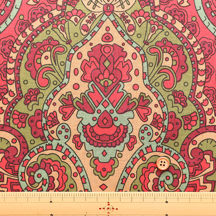 Double Width Linen Print Fabric - nomura tailor