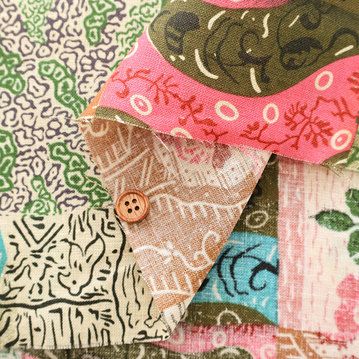 Double Width Linen Print Fabric - nomura tailor