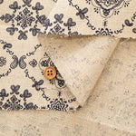 40 Linen Herringbone Fabric - Bandana Pattern - nomura tailor