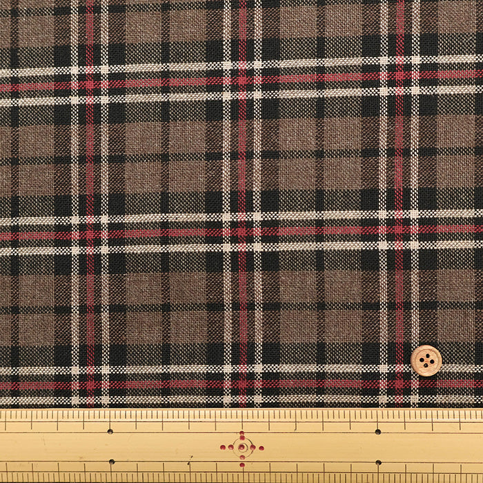 Half-Linen Check Fabric - nomura tailor