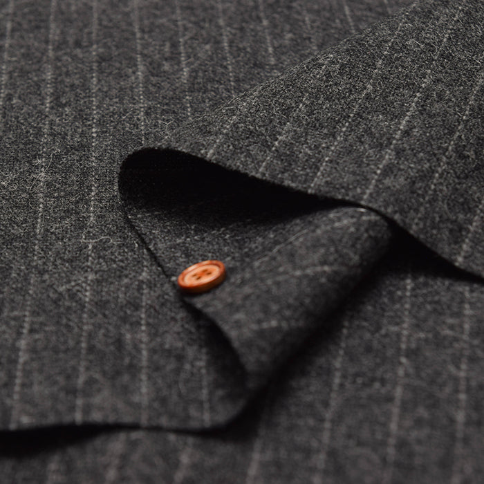CORDURA Wool Stripe Fabric - nomura tailor