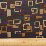 Wool Blend Smooth Print Fabric - nomura tailor