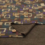 Wool Blend Smooth Print Fabric - nomura tailor