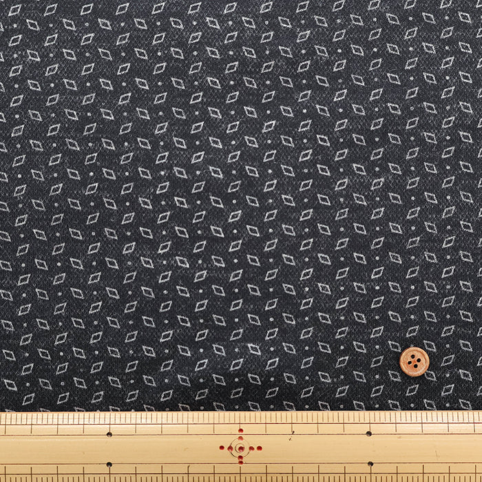 Wool Blend Smooth Print Fabric - Botanical - nomura tailor