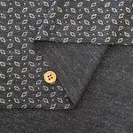 Wool Blend Smooth Print Fabric - Botanical - nomura tailor
