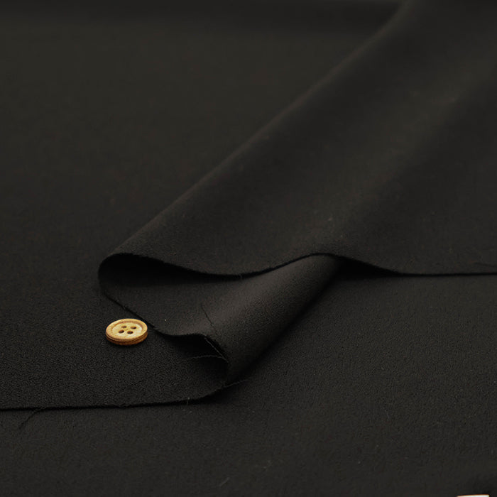 Black Georgette Fabric - Plain - nomura tailor