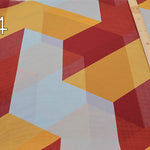 Polyester Georgette Print Fabric - Block - nomura tailor