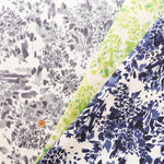 Polyester Light Grosgrain Print Fabric - Flower - nomura tailor