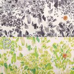 Polyester Light Grosgrain Print Fabric - Flower - nomura tailor
