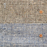 Wool Nep Glen Check Pattern Fabric - nomura tailor