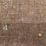 Wool Nep Glen Check Pattern Fabric - nomura tailor
