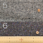Wool Nep Glen Check Pattern Fabric - nomura tailor