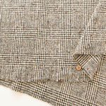 Wool Nep Glen Check Pattern Fabric - nomura tailor