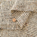 Wool Nep Glen Check Pattern Fabric - nomura tailor