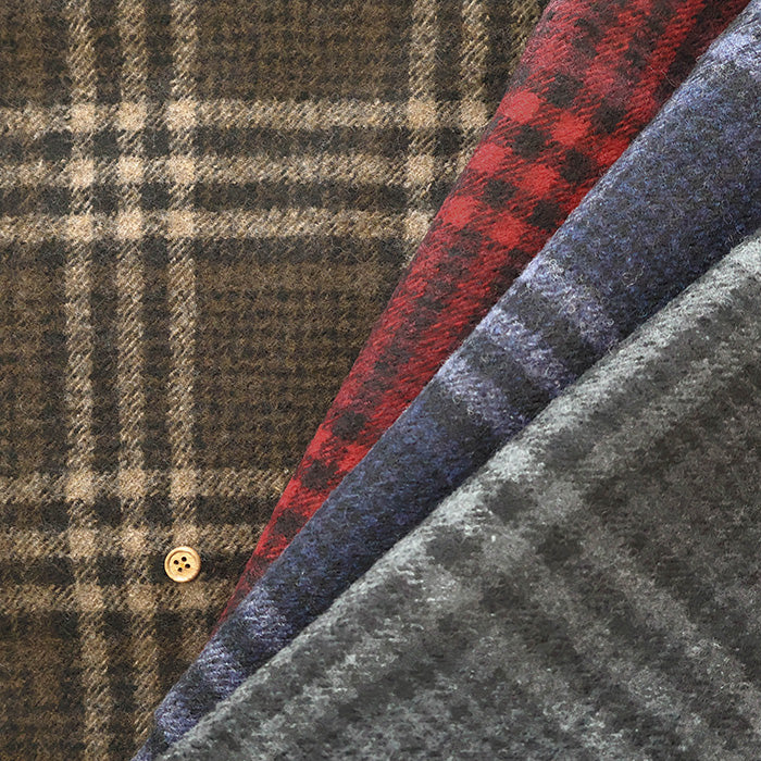 Wool Check Fabric - nomura tailor