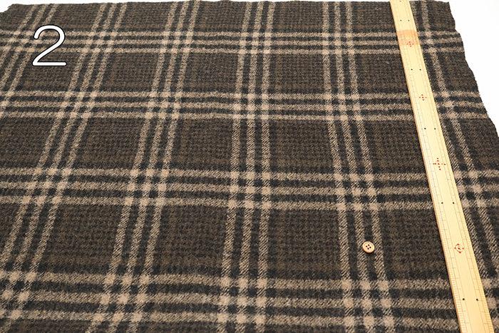 Wool Check Fabric - nomura tailor