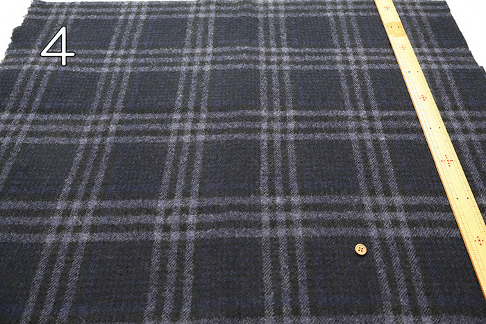 Wool Check Fabric - nomura tailor