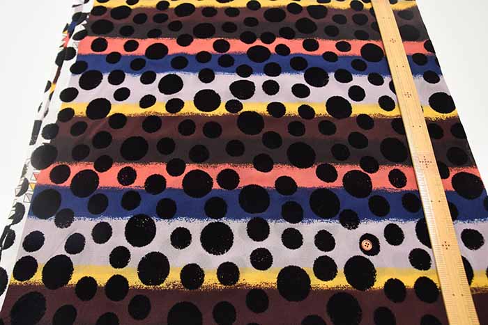 Zamora Net Fabric - Flocked Dot - nomura tailor