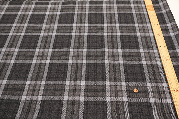 Wool Check Fabric - nomura tailor