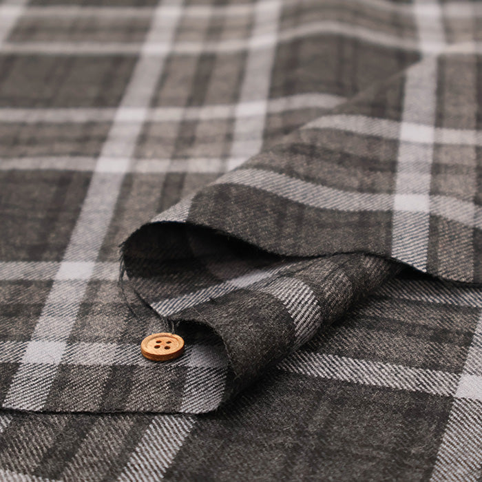 Wool Check Fabric - nomura tailor