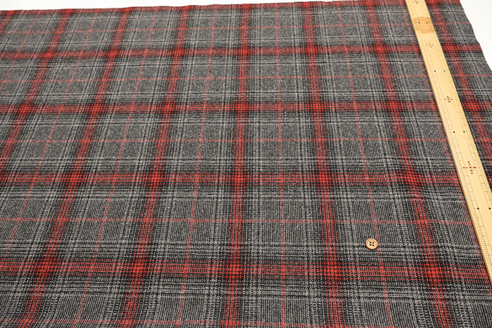 Wool Check Fabric - nomura tailor