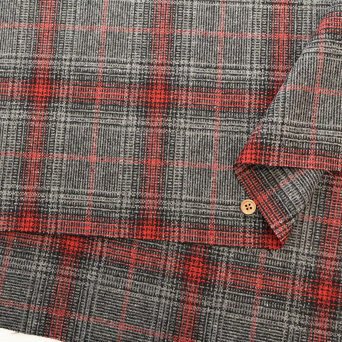Wool Check Fabric - nomura tailor