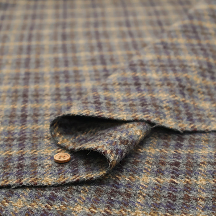 Wool Check Fabric - nomura tailor
