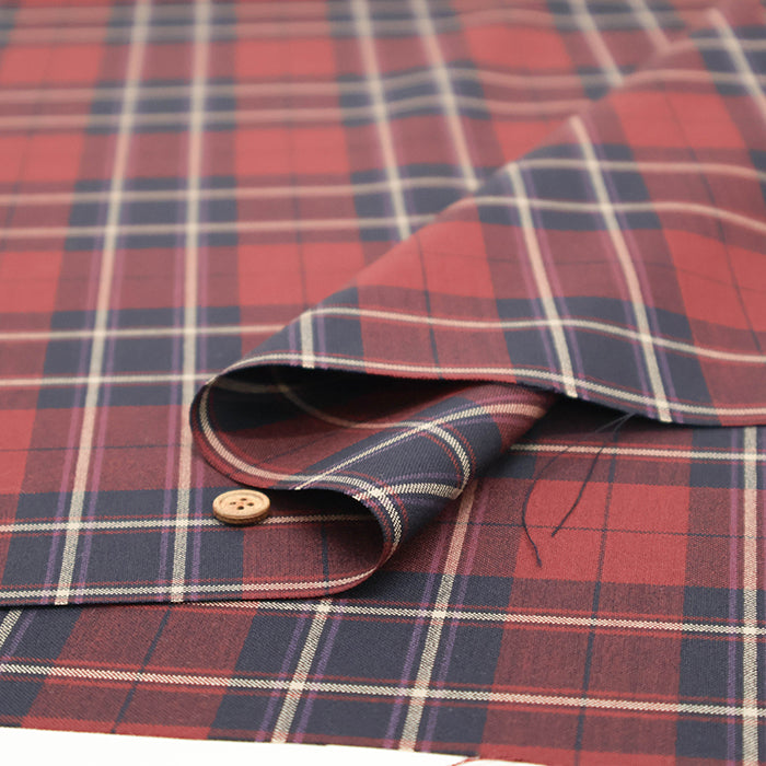 Wool Check Fabric - nomura tailor