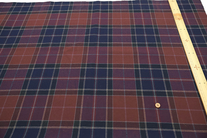 Wool Check Fabric - nomura tailor