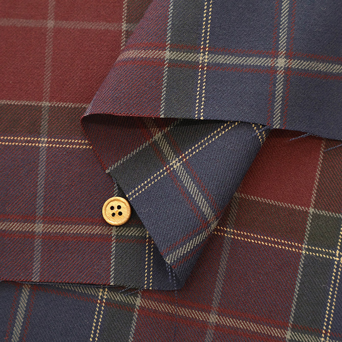 Wool Check Fabric - nomura tailor