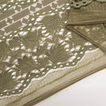 Cord Lace Fabric - Stripe Flower - nomura tailor