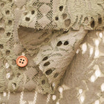 Cord Lace Fabric - Stripe Flower - nomura tailor