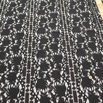 Cord Lace Fabric - Stripe Flower - nomura tailor