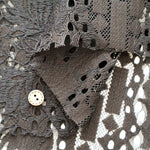 Cord Lace Fabric - Stripe Flower - nomura tailor