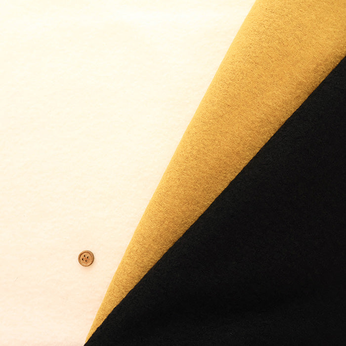 Compressed Knit Bouclé Fabric - Plain - nomura tailor