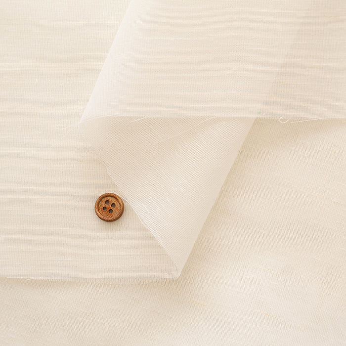 Polyester Sheer Slub Fabric - Plain - nomura tailor